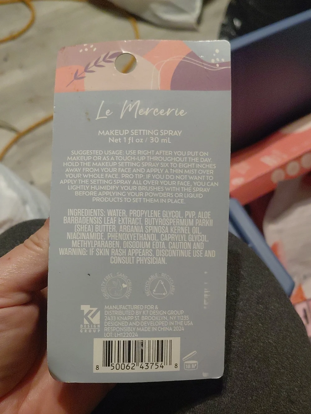 5/$10 Orange Setting Spray – Long-Lasting Matte Finish
